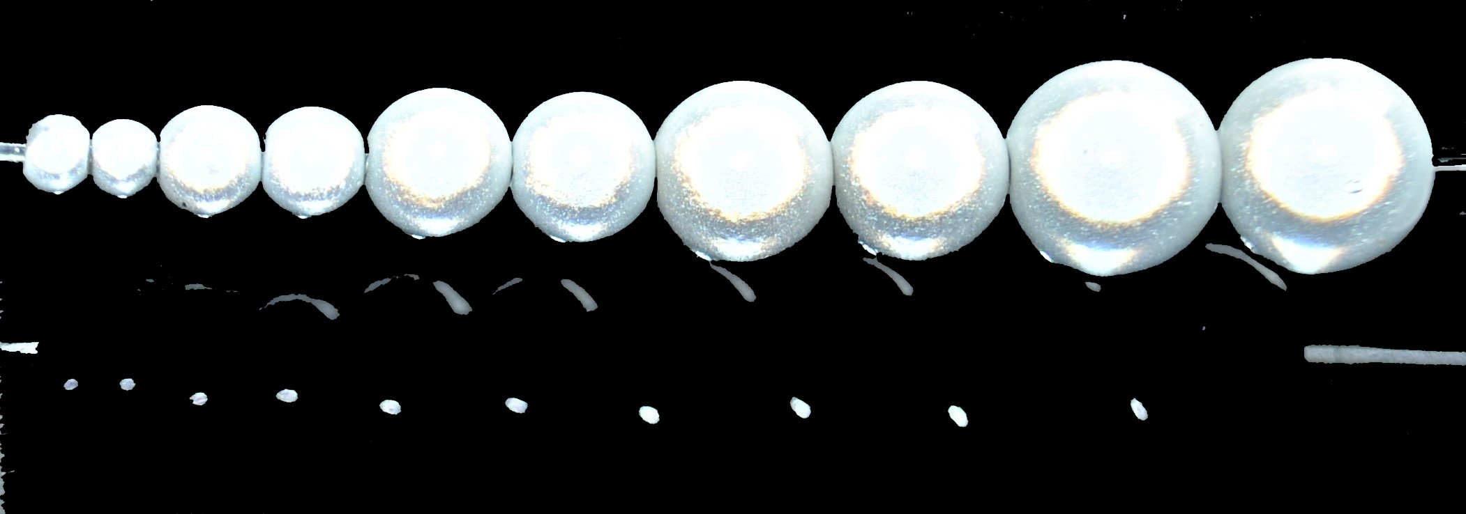 250 Perle 3D Illusion Miracle Beads - Rtonde 10 Mm - Assortite Per Bigiotteria Fai Da Te - 3