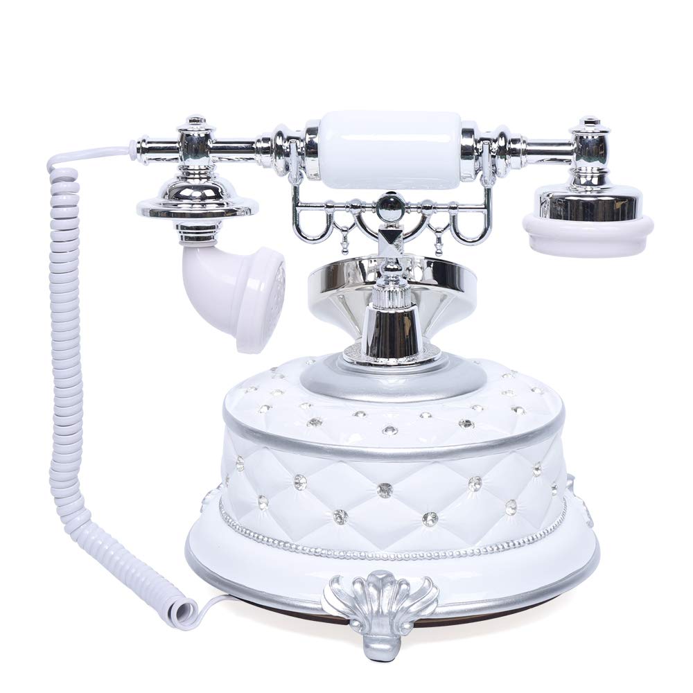 Telefono retrò antico desktop telefono fisso telefono domestico nostalgia decorazione da tavolo telefono FSKDTMF per casa soggiorno