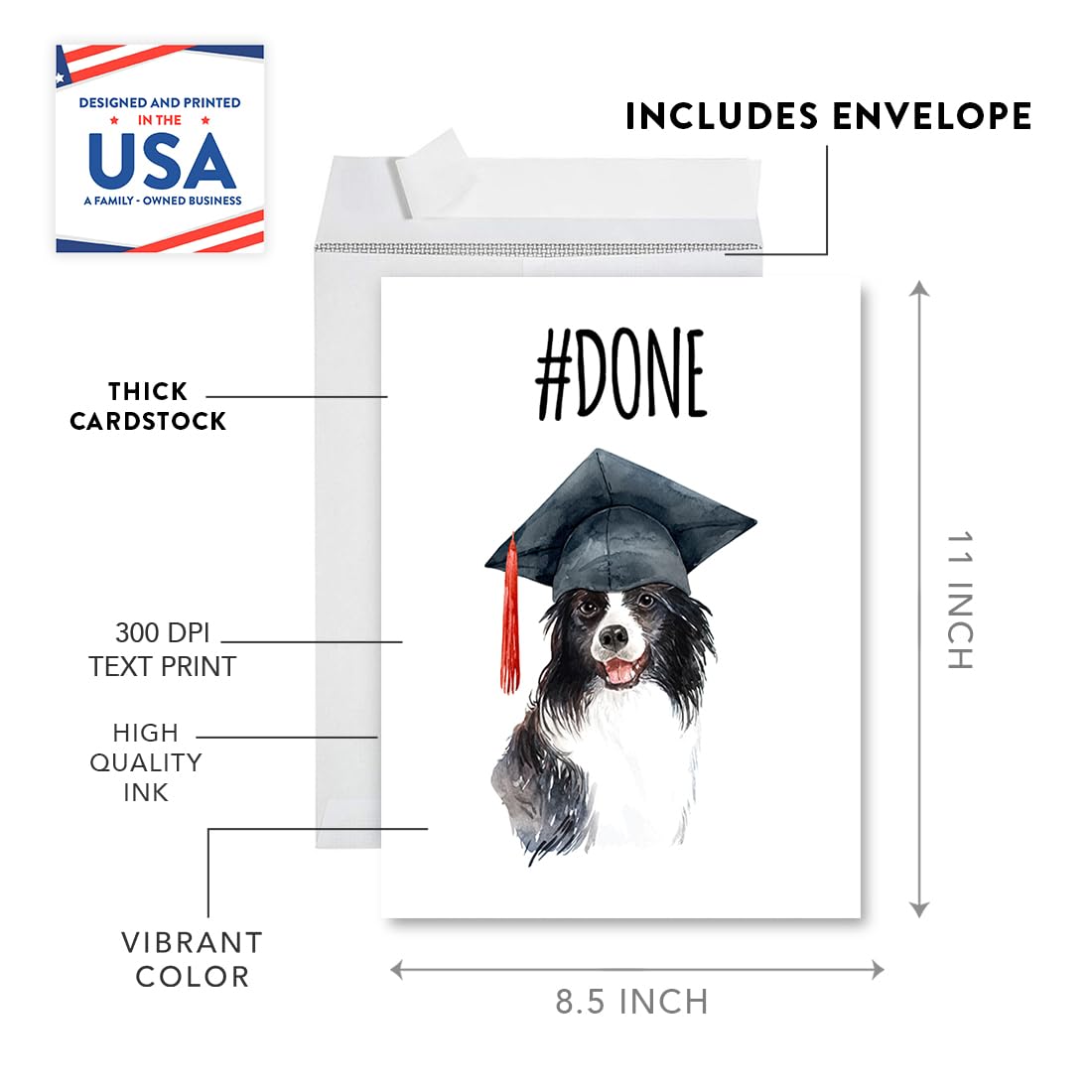 Amazon.com : Andaz Press Funny Congratulations Jumbo Card With Envelope,  #Done, Dog Design, Graduation Greeting Card for College, High School Grad  Student, Him, Her, Friend, Veterinarian, 8.5 x 11 inch, 1-Pack : Office  Products