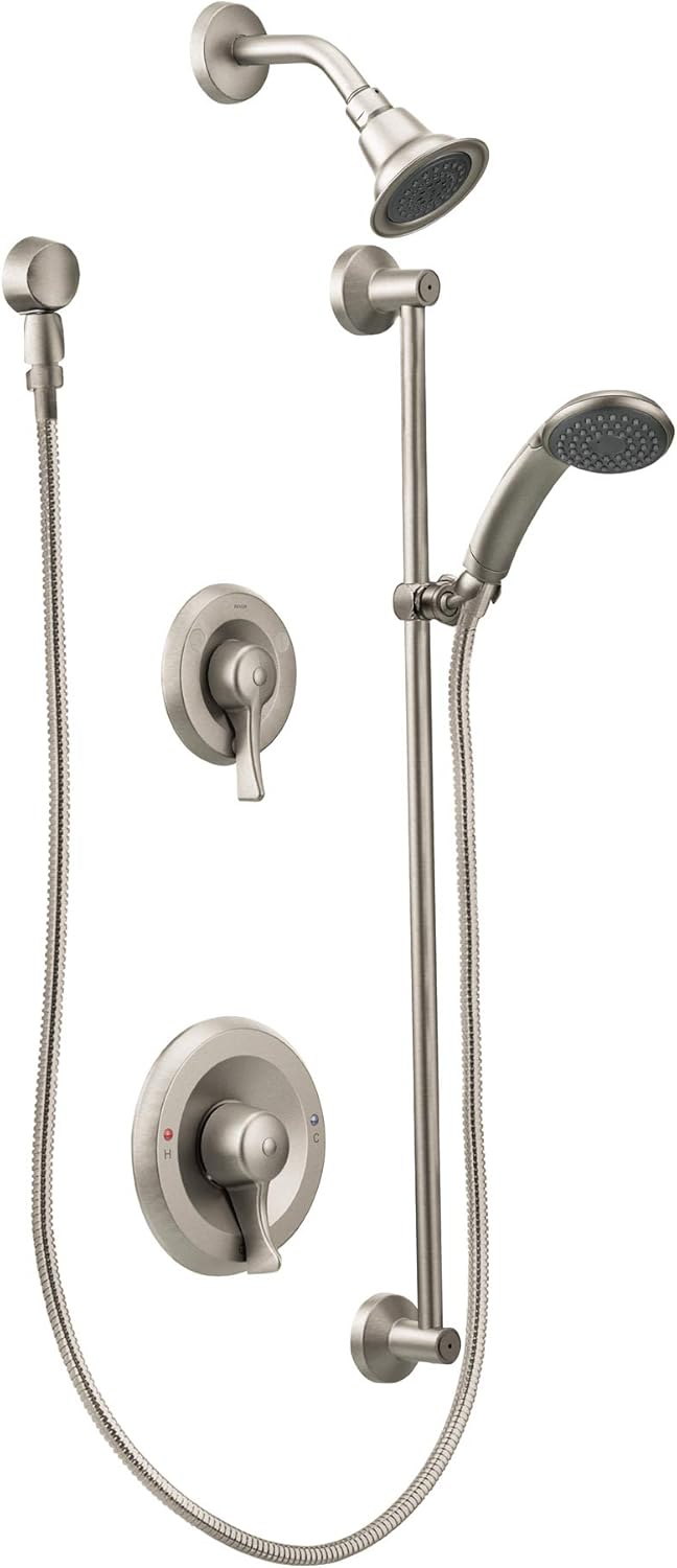 Up To 50% OFF Moen T8342CBN Commercial M-DURA PosiTemp Showerhead & Handheld Showerhead without Valve, Classic Brushed Nickel Up To 50% OFF Moen T8342CBN Commercial M-DURA PosiTemp Showerhead & Handheld Showerhead without Valve, Classic Brushed Nickel