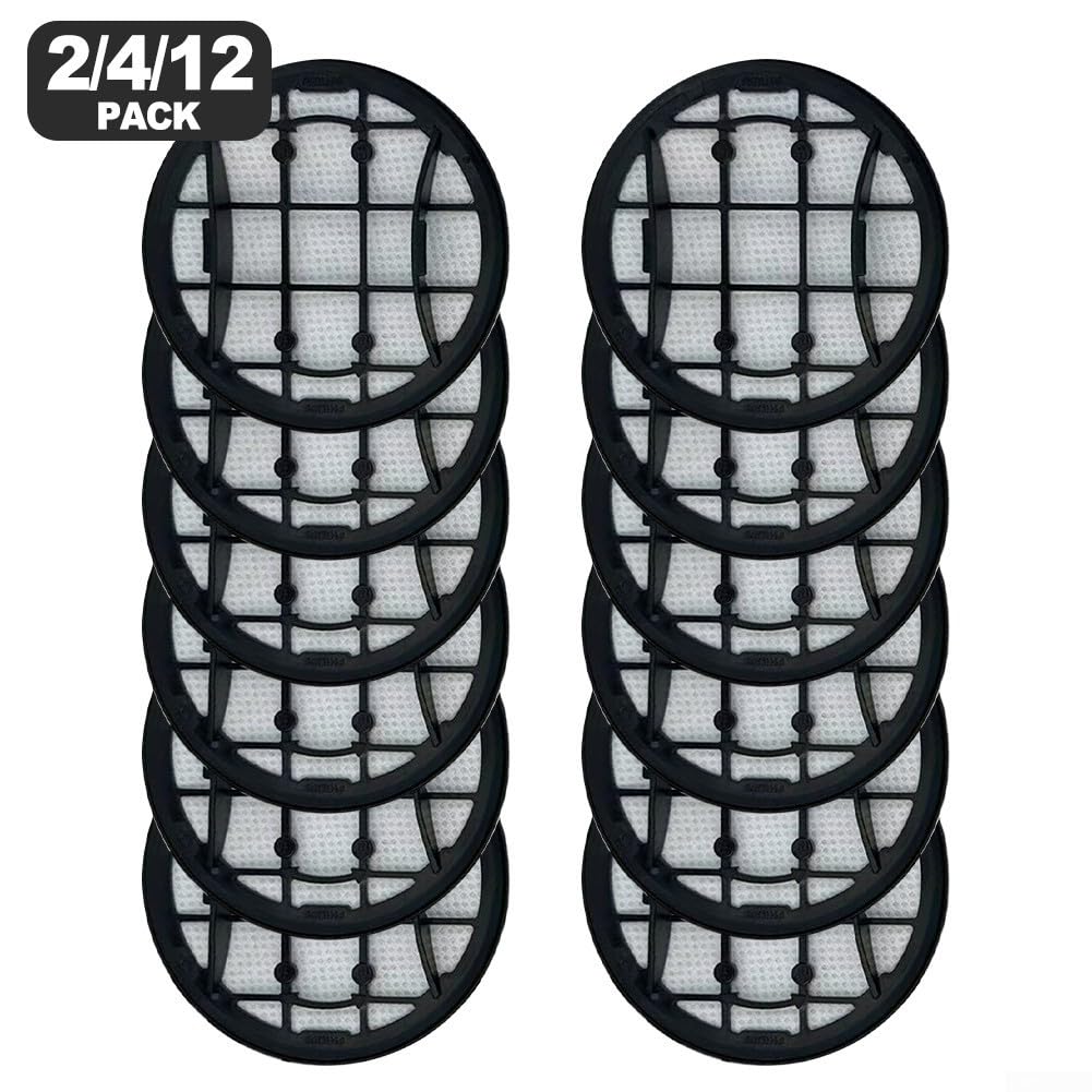 Kit de filtro de espuma lavable para VC 7000 8000 XC7053 - Filtros de polvo de repuesto para aspiradoras inalámbricas - Protección contra el pelo de mascotas y alergias - 2 juegos con marcos de