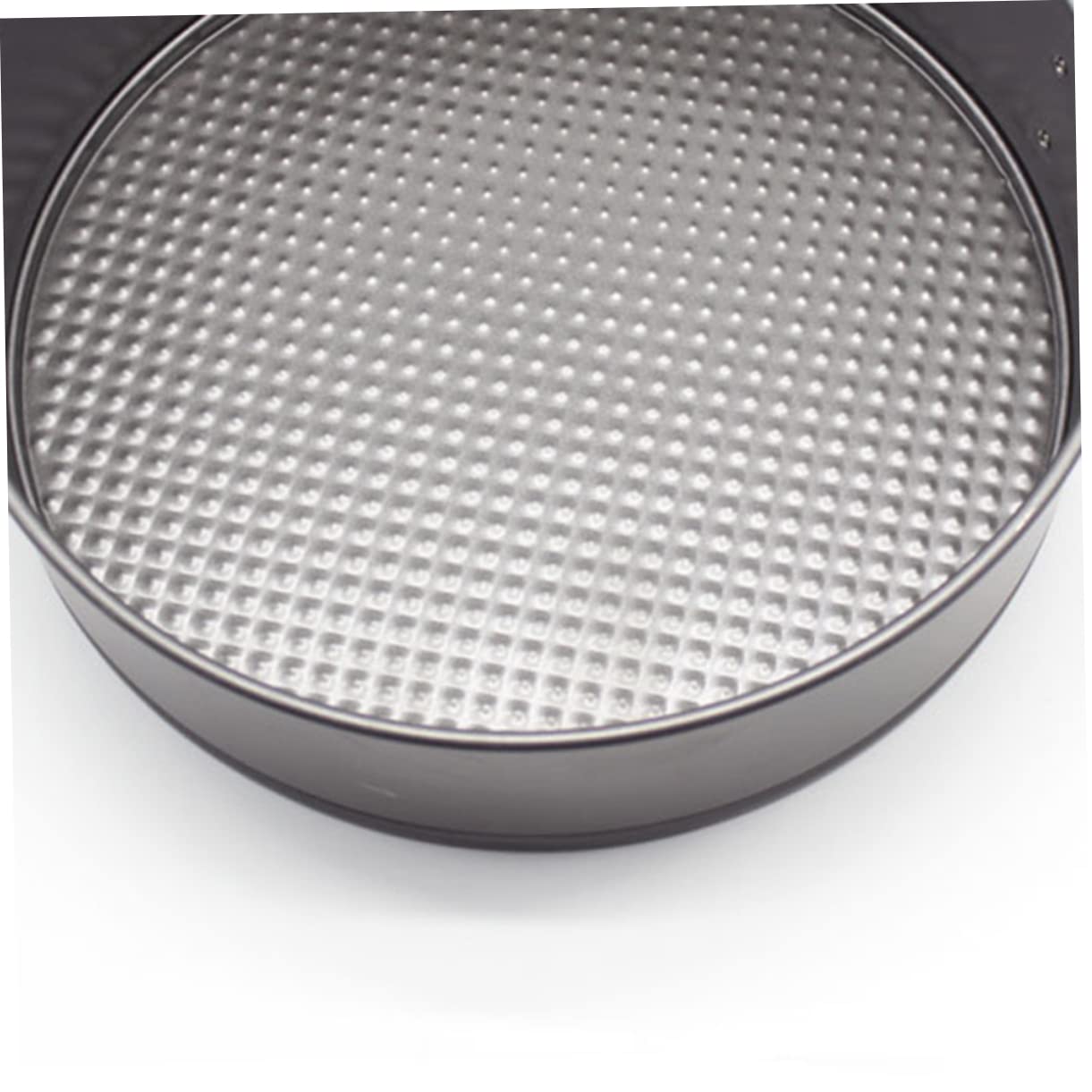 OUNONA Moldes Redondos Antiadherentes para Tartas 6 Piezas Acero al Carbono | Fondo Panal, Color Negro, Uso en Congelador y Limpieza Sencilla, para Hogar y Celebración