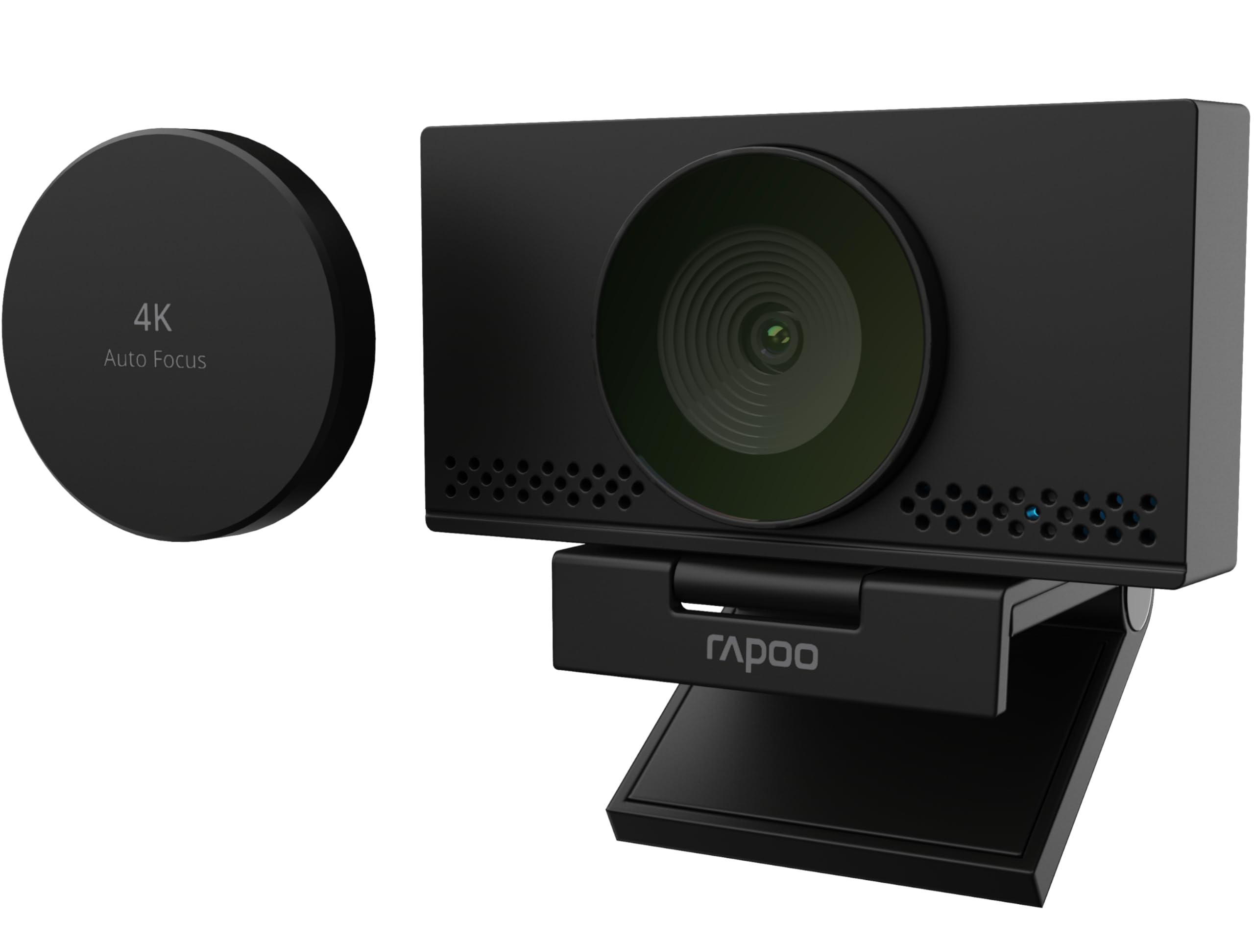 Rapoo XW4KAF USB Webcam 4K mit Mikrofon, UHD 3024p, 75° Sichtfeld,Autofokus | Doppelmikrofon mit Rauschunterdrückung, Abdeckung, ideal für Meetings, Streaming, Microsoft Teams, Google Meet, Zoom, PC, Mac
