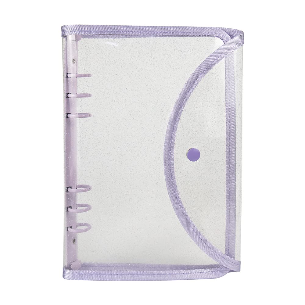 Amazon | NatSumeBasics パープル A5 バインダー 6リング グリッター