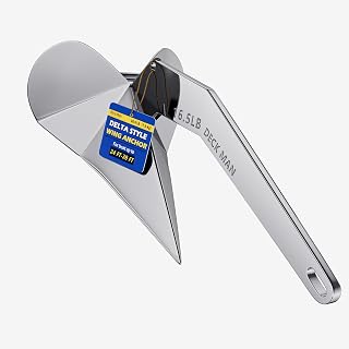 Boat Anchor 316 Stainless Steel (Marine Grade) Delta-Style Anchor Heavy Duty Triangular Anchor Wing Style Triangle Anchor