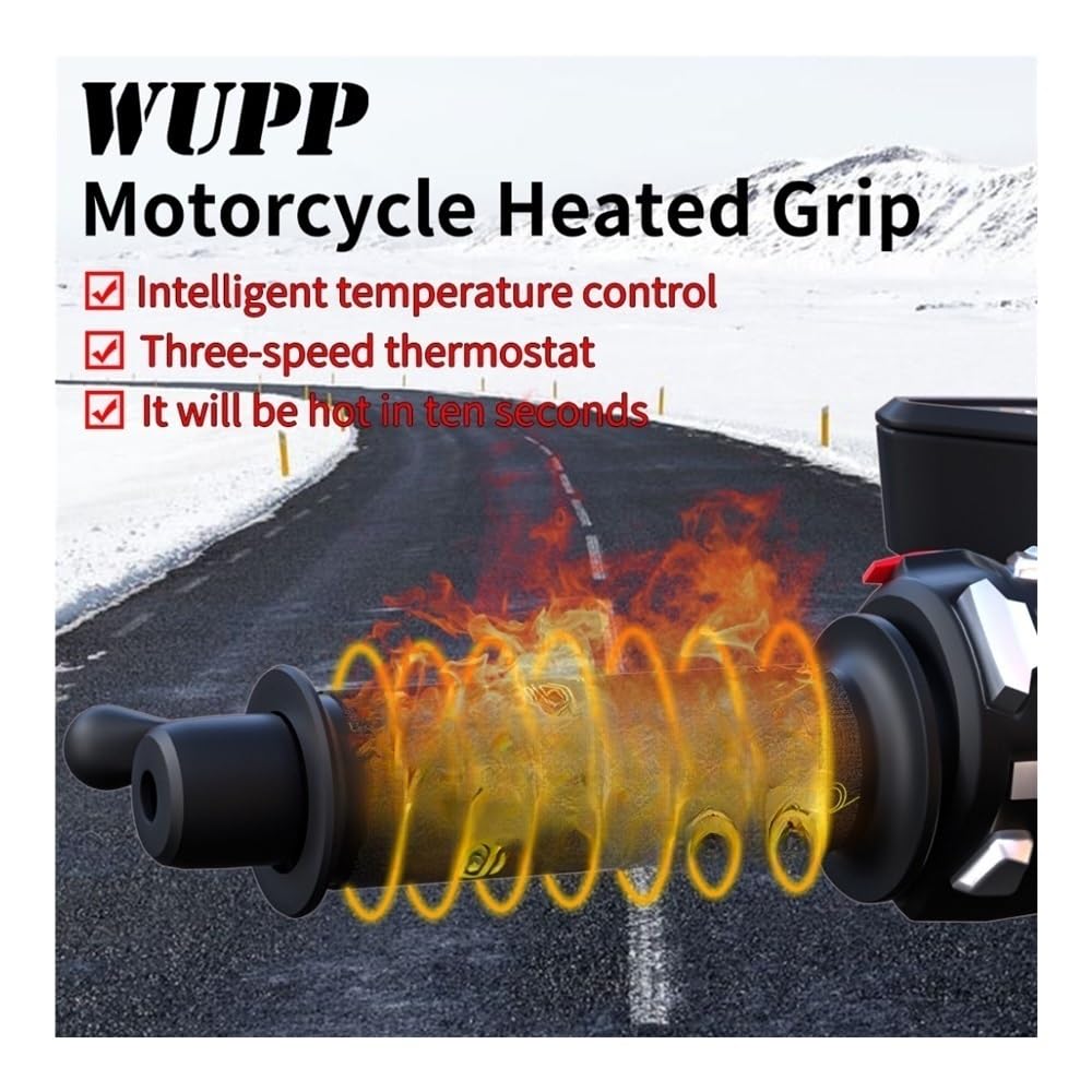 Manubrio Elettrico Riscaldato Invernale Caldo Impermeabile 12v Accessori Copertura Manubrio Controllo Temperatura Manopole Moto Handlebar manopoles