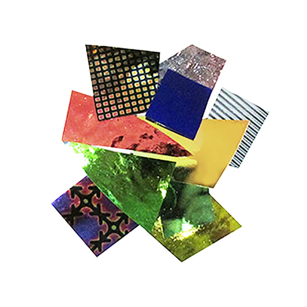 1/4lb. CBS Dichroic Glass Jewelry Pack Thin Black 96 COE