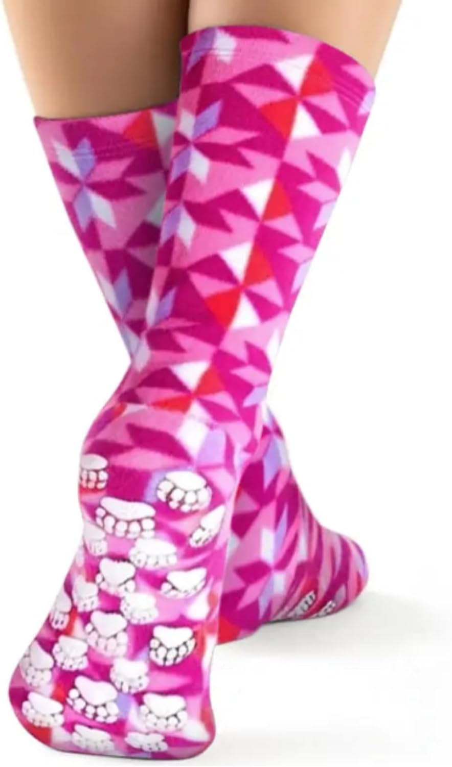 Polar Feet Nonslip Fleece Socks for Kids & Youth | Warm, Soft, Slipper Socks with Grippy Soles | Fun Prints & Comfortable Fit