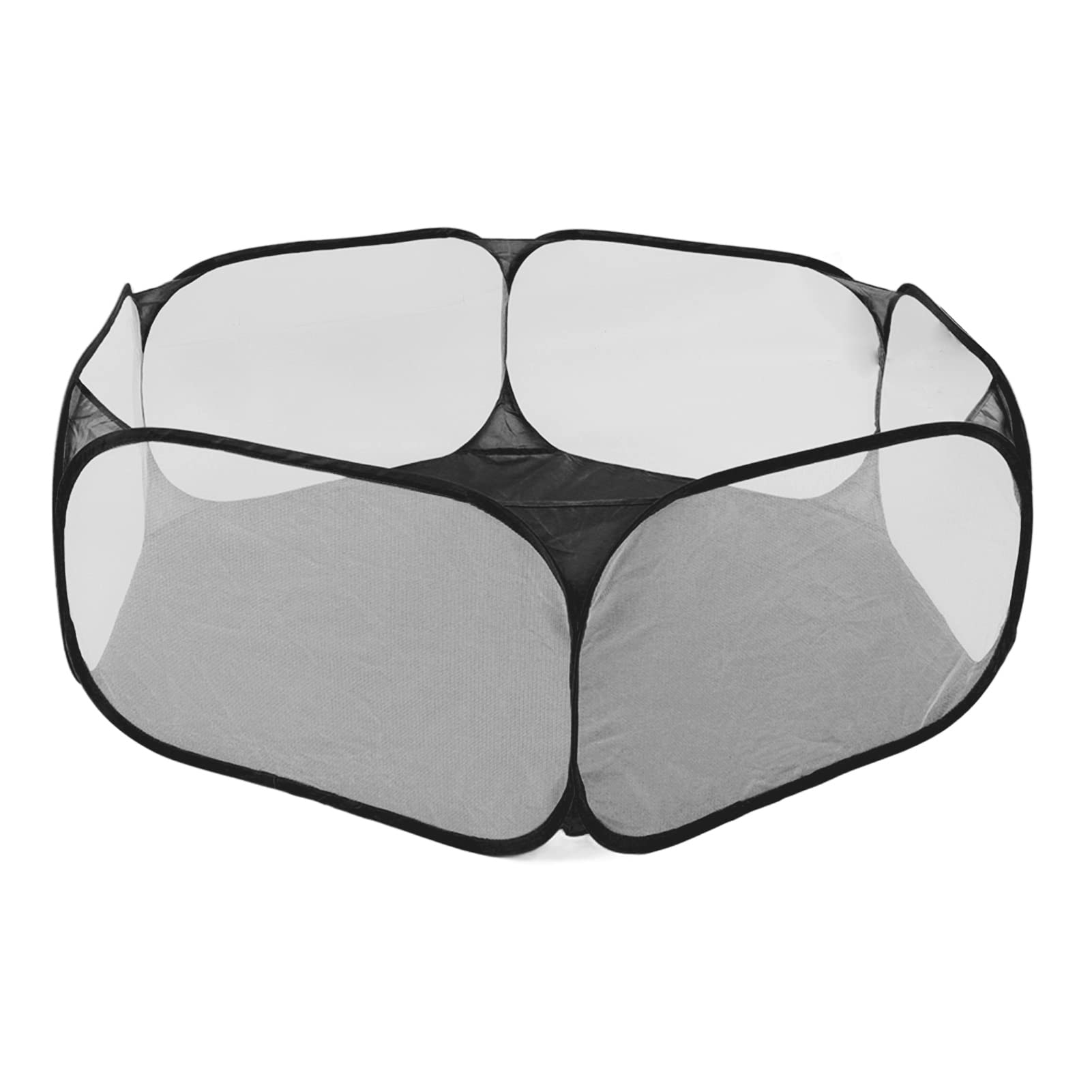 Feilei pet playpen Small Interactive Tent for Pets That Breathes Black