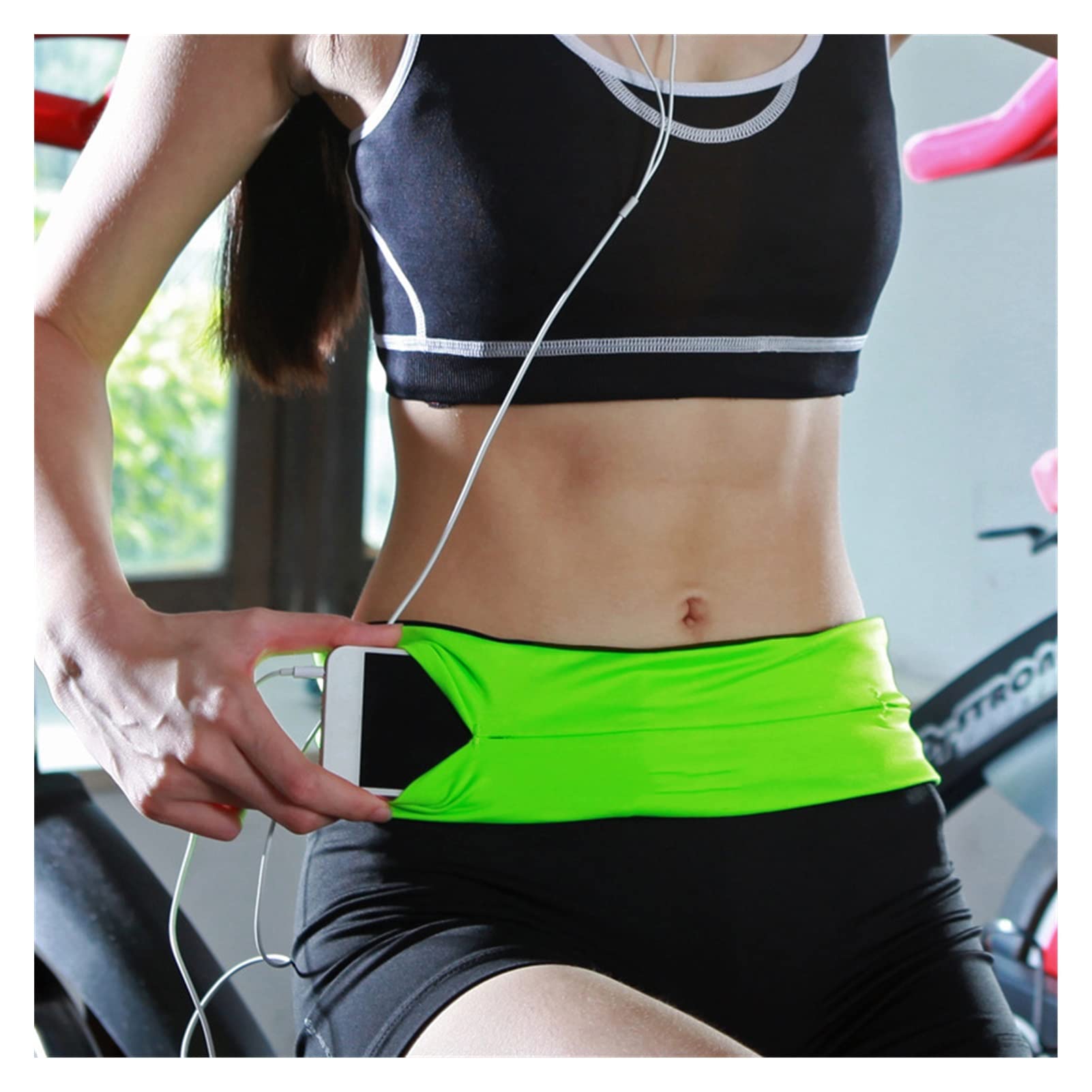 Correr Cintura Bag Men Mujeres Jogging Gym Sports Belt Trail Ciclismo Teléfono móvil Teletín Invisible Cerrar fijación de Cierre