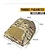 ACEXIER Tactical Pouch Zip-on Panel for AVS JPC2.0 CPC Vest Backpack Airsoft Mesh Poacket Built-in Magazine Snap Closure Hunting Nylon (CP)