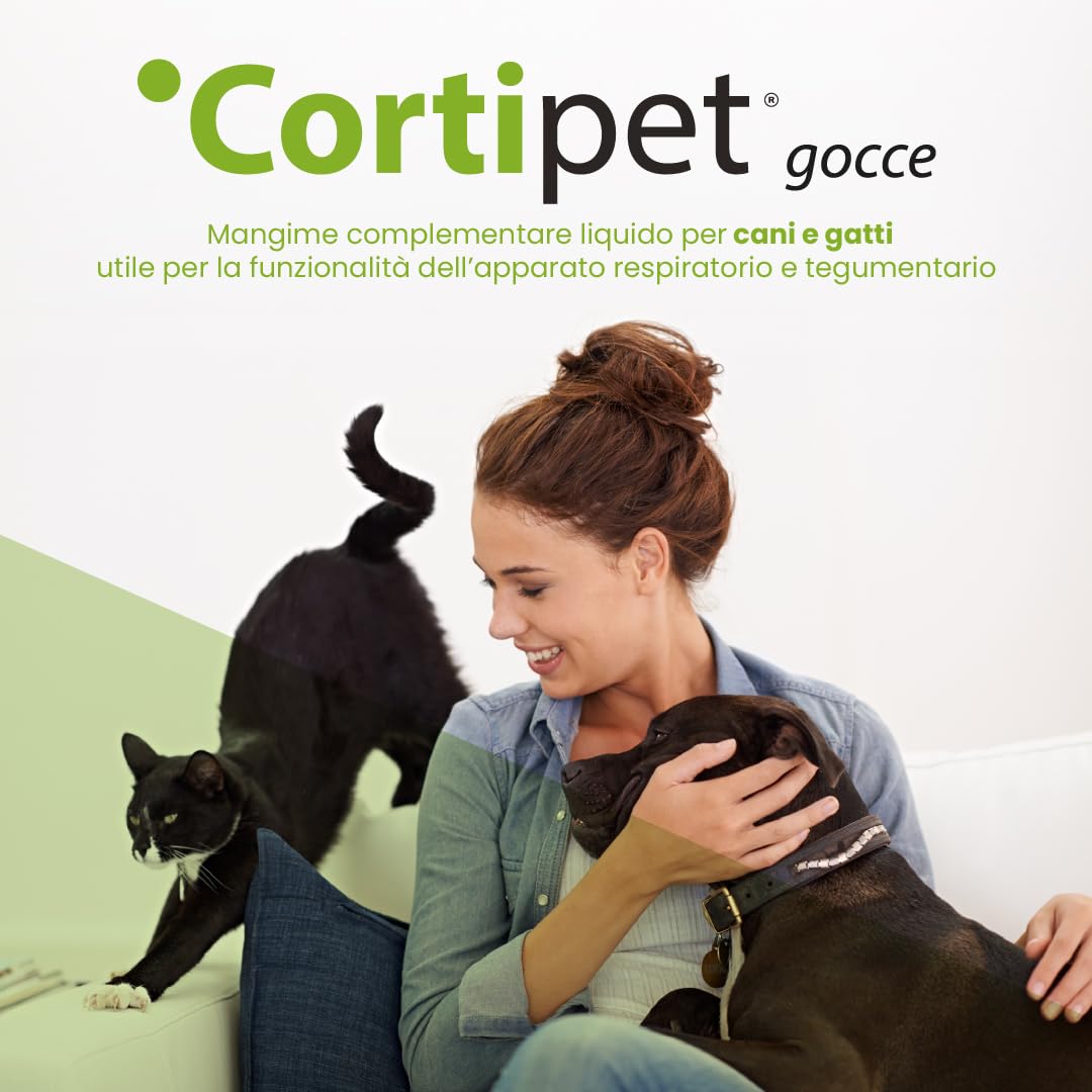 Aurora Biofarma Cortipet Gocce 50ml - Mangime Complementare per Cani e Gatti per il Sistema Immunitario