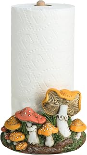 Cute Retro Mushroom Pattern Paper Towel Holder image