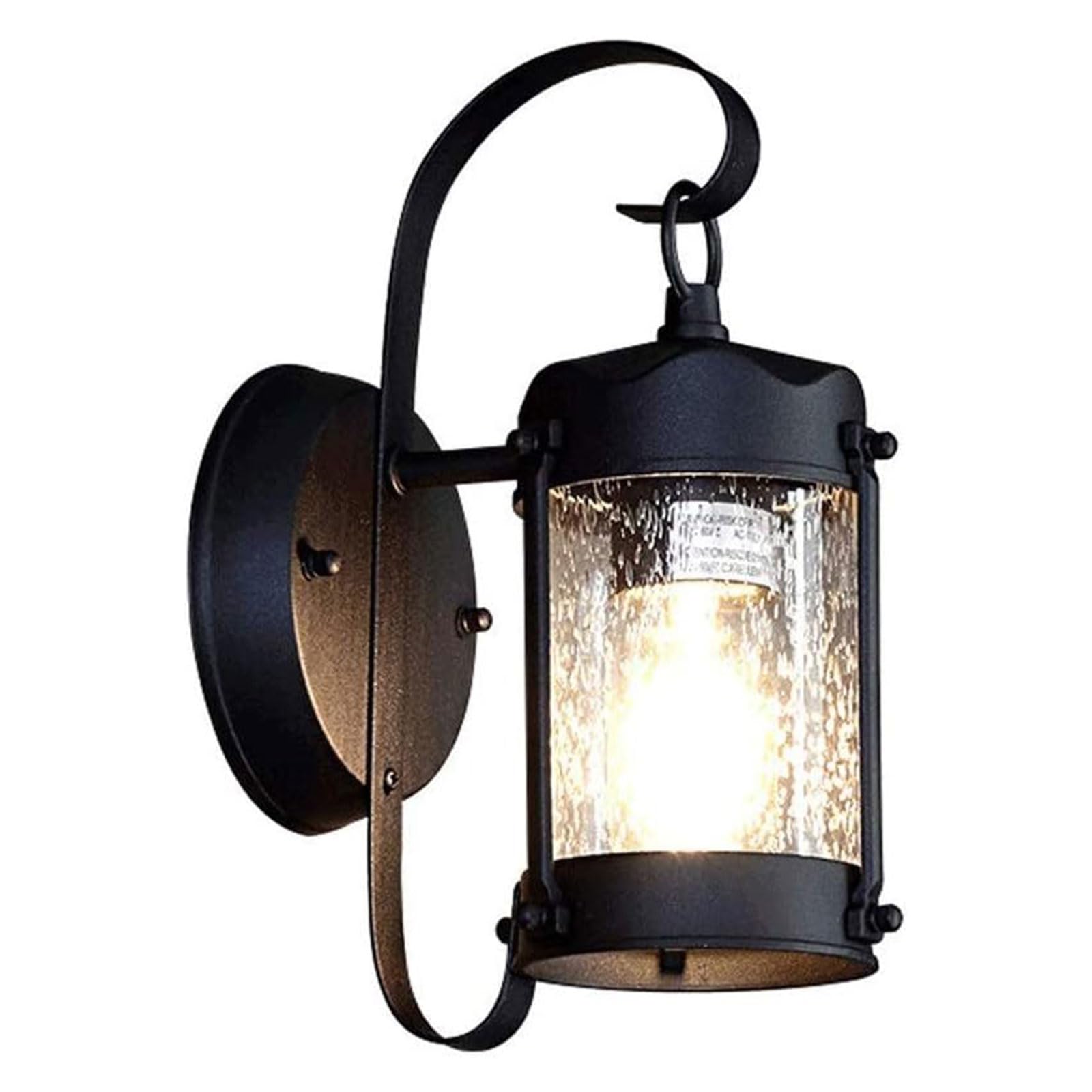 Retro Outdoor Wall Sconce - Waterproof Vintage Landscape Lamp for Balcony, Courtyard, and Garden(1 Pack)