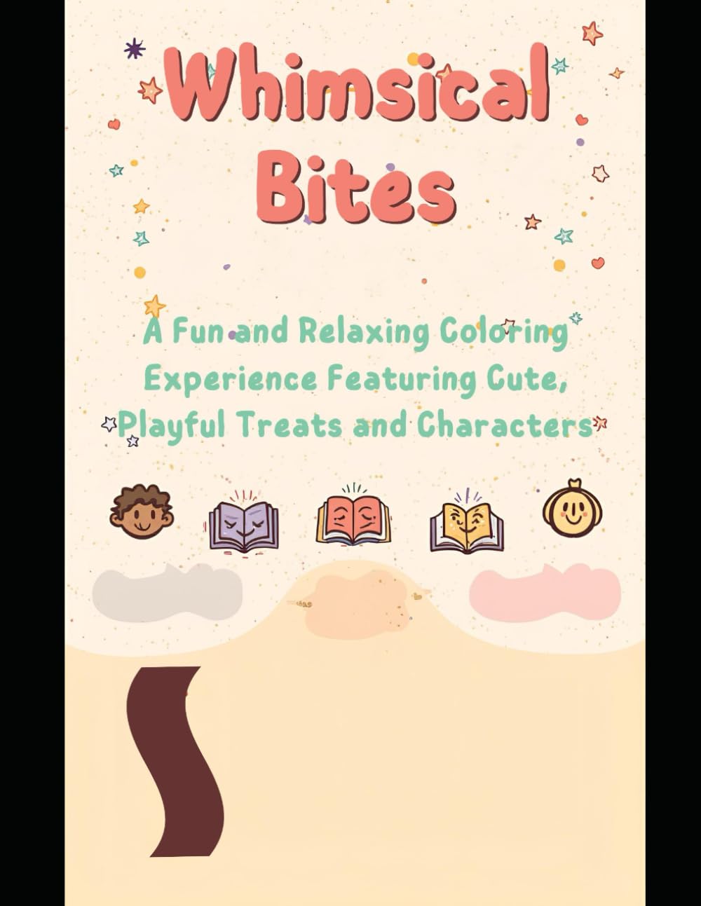 Whimsical Bites: A Fun and Relaxing Coloring Experience Featuring Cute, Playful Treats and Characters