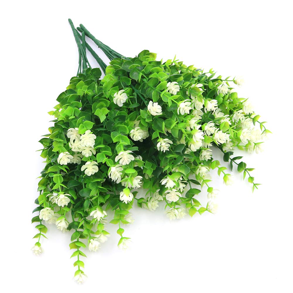 Eucalyptus artificiel blanc pour sublimer votre porche, fenêtre et déco de mariage