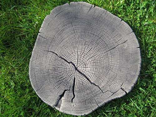 neilsstonecraft Large Log Stepping Stone garden ornament