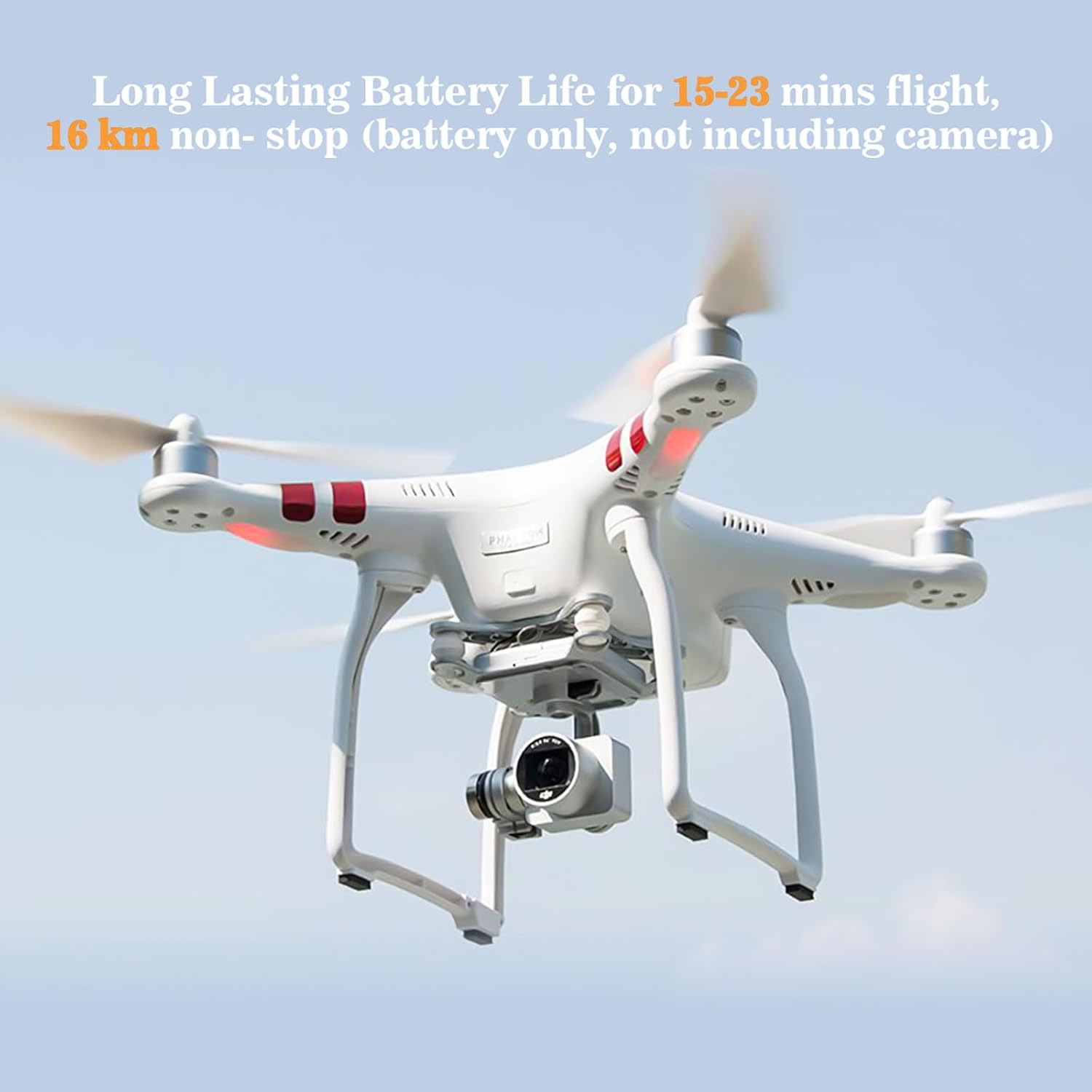 LORDONE Phantom 3 Replacement Intelligent Flight Battery, 4480mAh 15.2V, Compatible for DJI Phantom 3 Standard/Pro/Advanced/4K/SE Drone