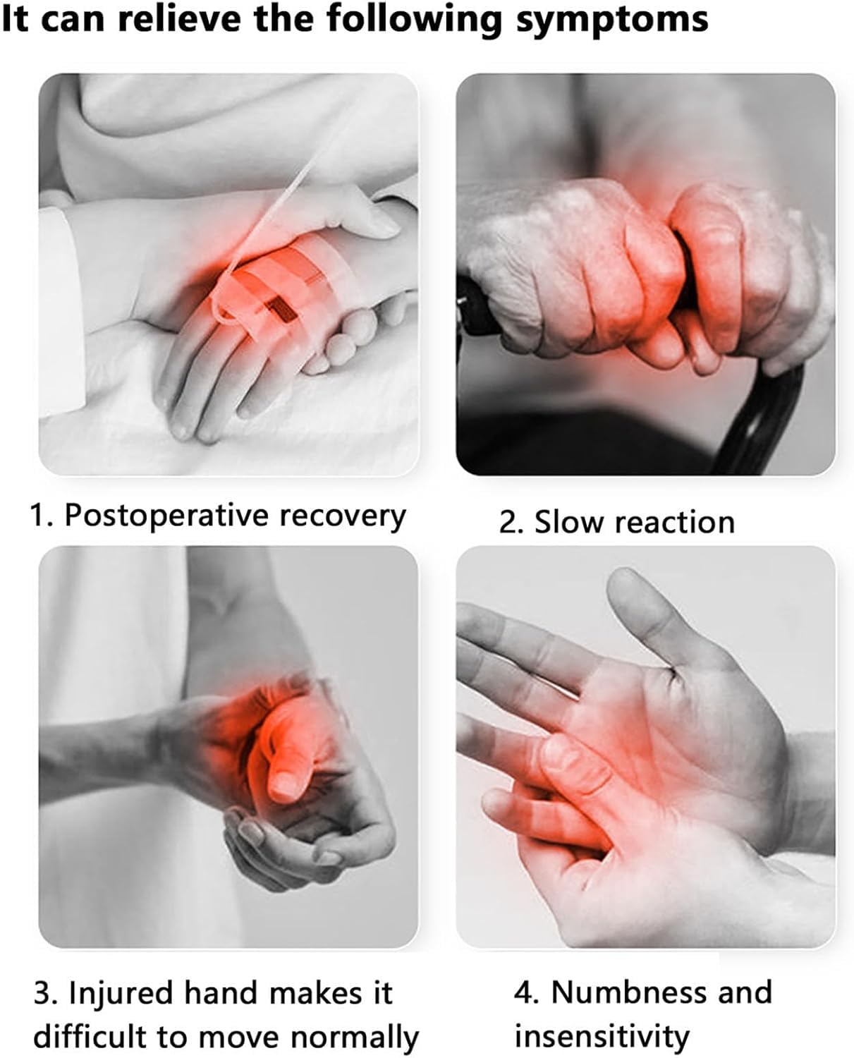 Rękawice Robota Do Rehabilitacji Dłoni, Rękawice Do ćwiczeń Dłoni Rękawica Robotyczna, Orteza Palca, Dla Pacjenta Z Porażeniem Mózgowym, Zapaleniem Stawów, Udarem Połowiczym (rozmiar: M