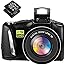 Digital Camera Vlogging Camera 48MP 2.7K Full HD Compact Digital Camera 3.0 Inch Screen Digital Cameras with 2 Rechargeable B