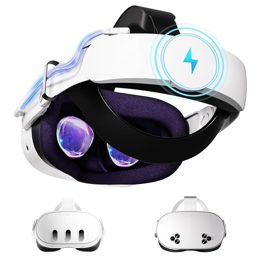 Battery Head Strap 10000mAh Compatible with Meta Quest 3