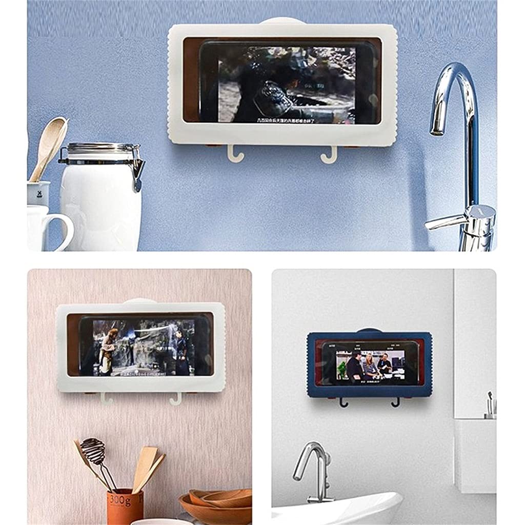 Uchwyt na tablet lub telefon wodoodporne etui montowane na ścianie wszystkie zakryte półki na telefony komórkowe samoprzylepne akcesoria prysznicowe