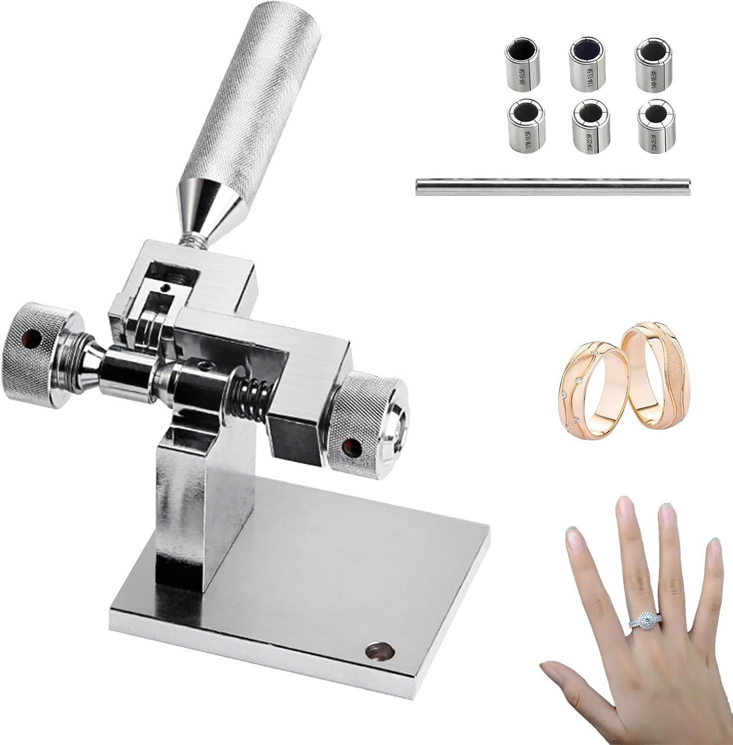 Kit manuale per allargareridurre anelli per la riparazione di gioielli.