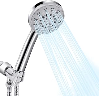 Handheld Shower Head, Leguwu High Pressure Powerpulse Shower Head Set with 5 Sprayer Modes, Detachable Shower Head with Hand Head, Message/Spa/Rainfall Shower Attachment with Hose and Shower Holder