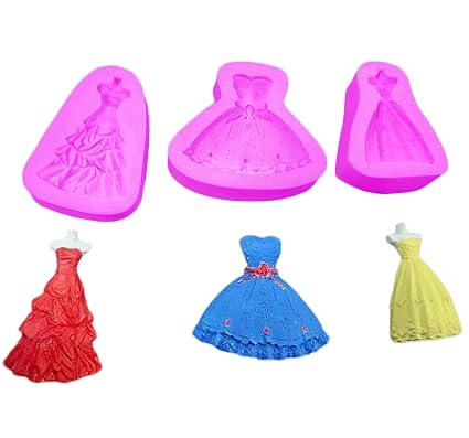Mini Night Dress Silicone Mold Icecube Jelly Molds Chocolate Cake Fondant Mould