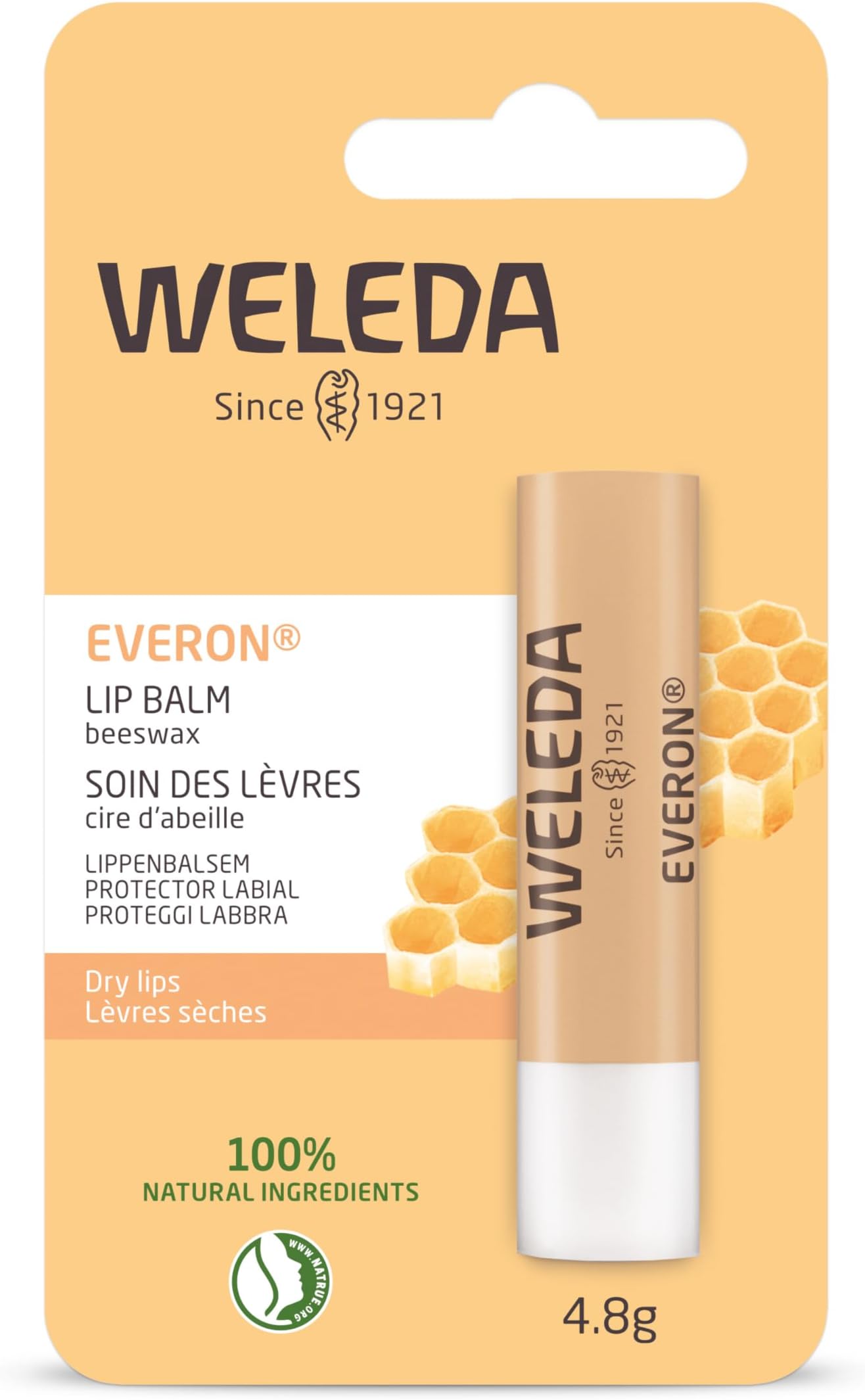 Everon Lip Balm with Jojoba Oil, Nourishing Lip Treatment, 4.8 g