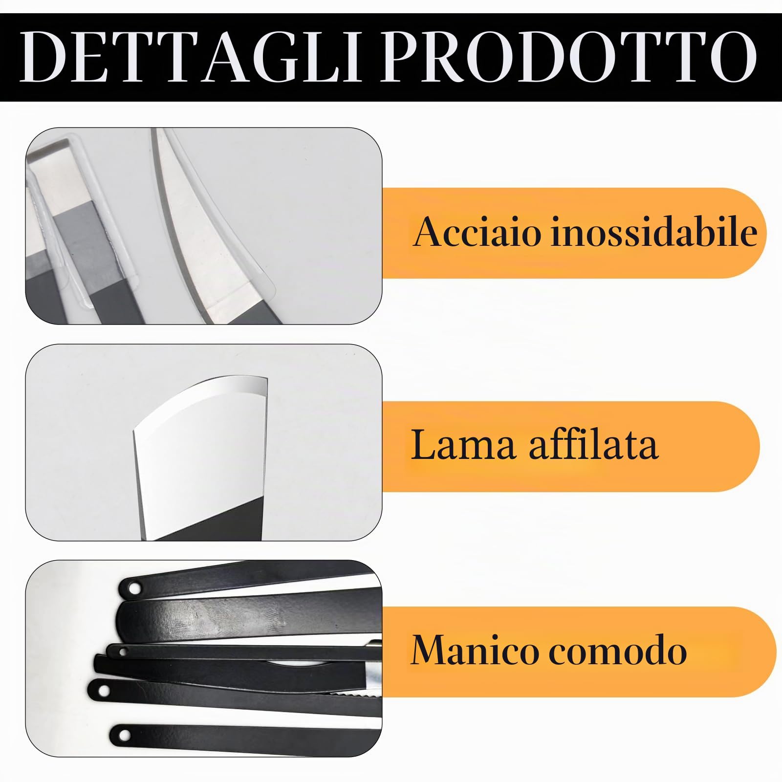6 Pezzi Bisturi per Pedicure, Kit Pedicure Professionale per Piedi in Acciaio Inox, Set Coltelli da Pedicure con Custodia, Attrezzi Manicure Pedicure per Rimuovere Calli Duroni Pelle Morta Cuticole