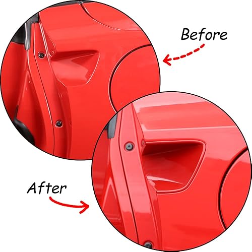 Miniatura 2 de TINKI Cubierta protectora de pintura para manija de puerta de automóvil, cubierta protectora de arañazos compatible con Chevrolet Corvette C7 2014