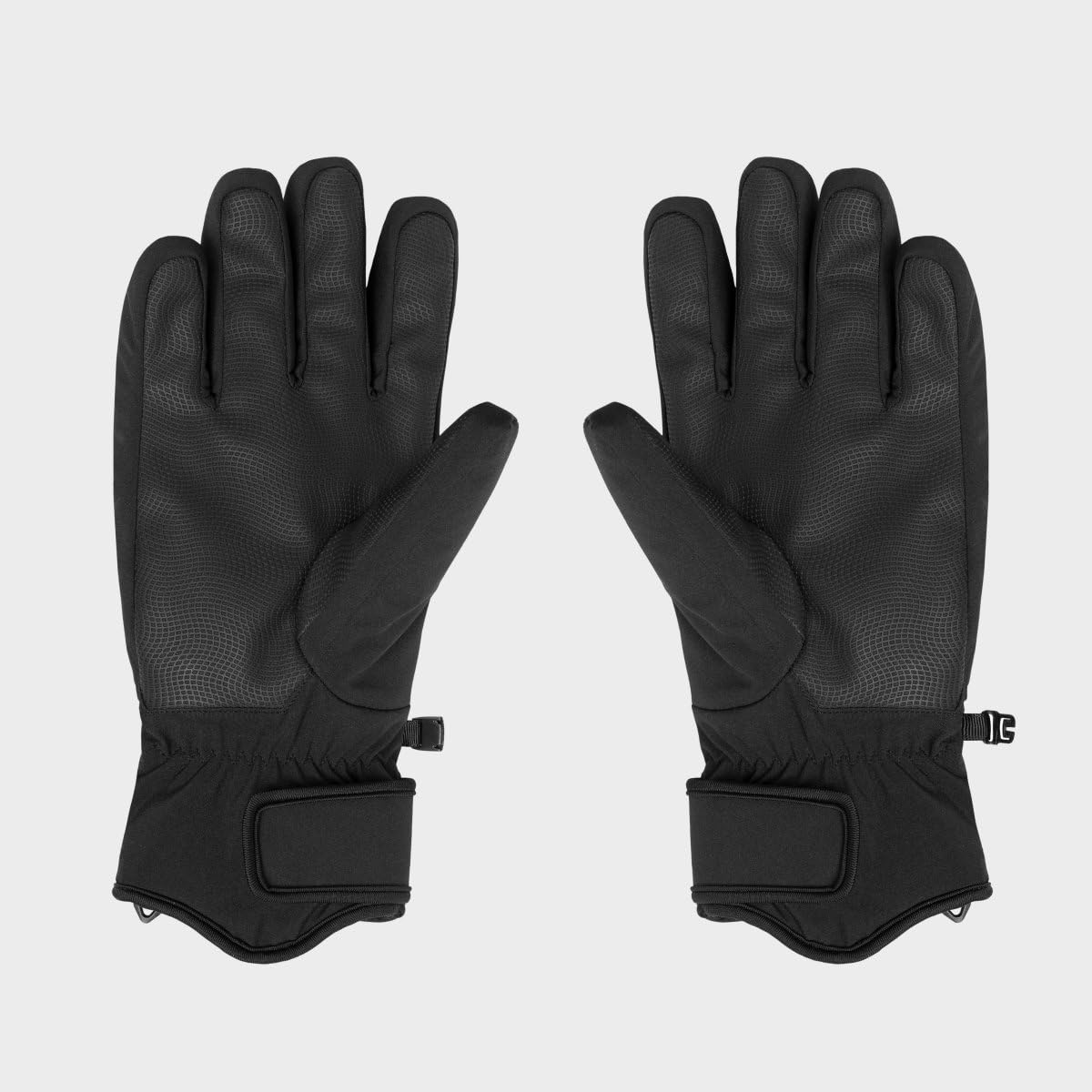 SIROKO Guantes térmicos esquí esquí y Nieve Voss Black Negro