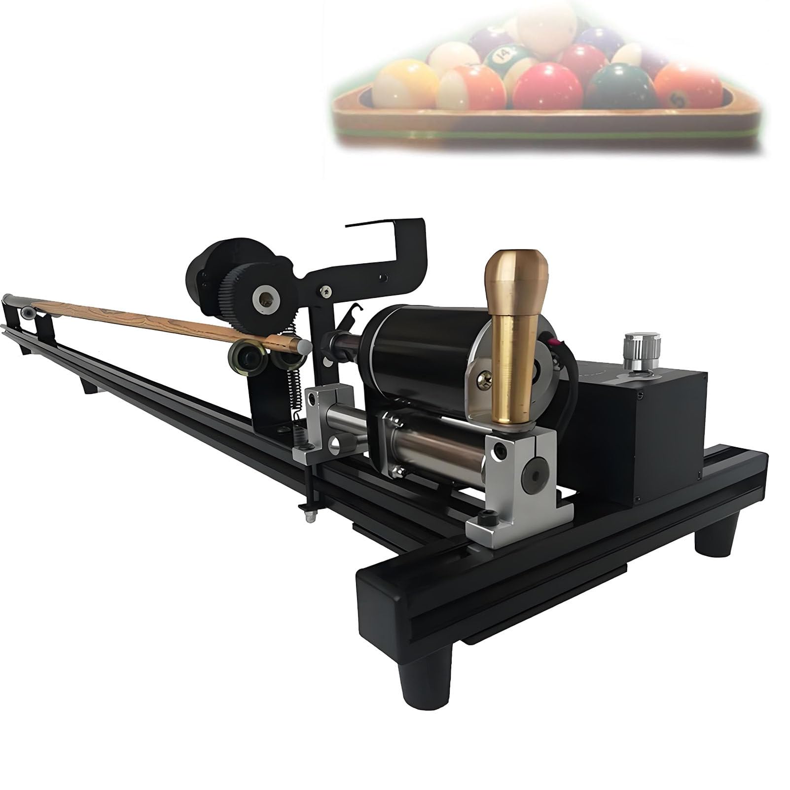 Oiyekntd Professional Pool Cue Lathe Machine 7 In 1 Billiard Cue Repair Machine Multi-Functional Snooker Cue Tip Repair Kit for Pool Stick