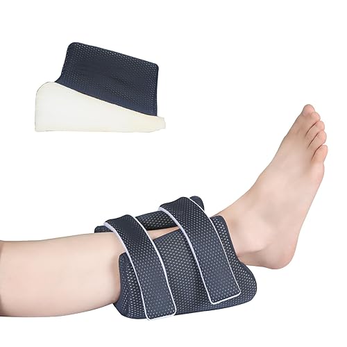 Ehucon Protector de talón para úlceras por presión en el talón, una almohada de cuña de protección para el talón para aliviar la presión de llagas y