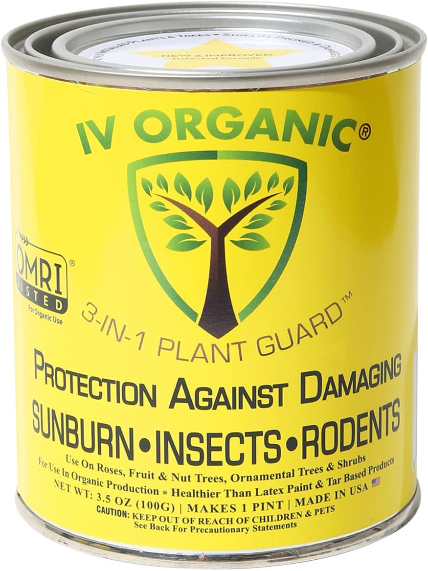 IV Organic 3-in-1 Plant Guard, 1 Pint (White)