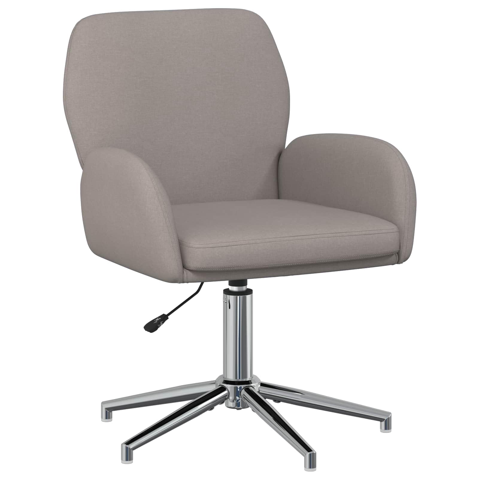 Chaise de bureau pivotante en tissu polyester respirant avec piètement solide