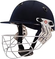 SS Heritage Cricket Helmet - High Impact Polypropylene Shell, Shock Absorbing Foam, Adjustable Steel Face Guard