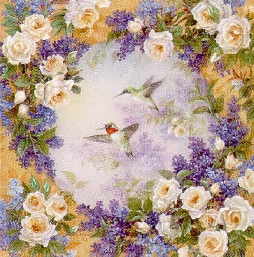 Lena Liu - Hummingbirds with Roses