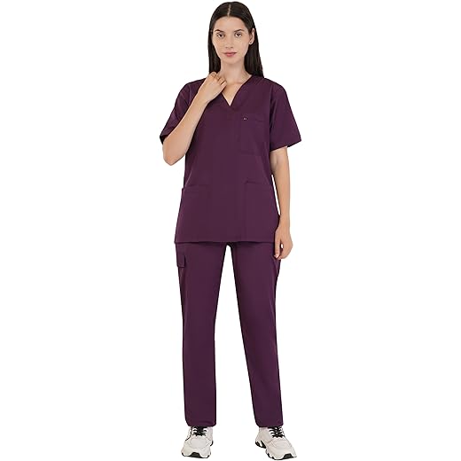 Elite Unisex Six-Pocket Scrub Suit Set