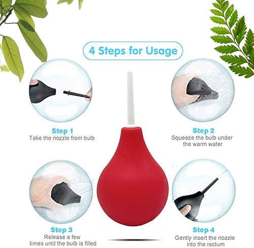 Miniatura 6 de GNEGKLEAN - Kit de bombilla de enema de silicona negra de 7.6 onzas, ducha anal limpia para hombres y mujeres con manguera de 19.7 pulgadas + 4