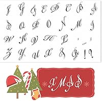 Vista 11 de 52 letras mayúsculas, 52, letras minúsculas, 10 números, sellos transparentes de goma para decoración de tarjetas, álbumes de recortes, decoración