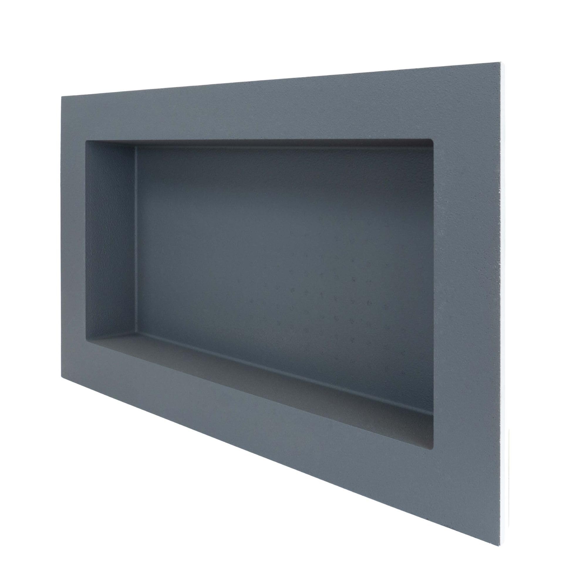 PROTEKTOR doccia a nicchia a parete 30 x 60cm, Piatto doccia bagno piastrellabile, impermeabile, possibilità di riporre oggetti salvaspazio