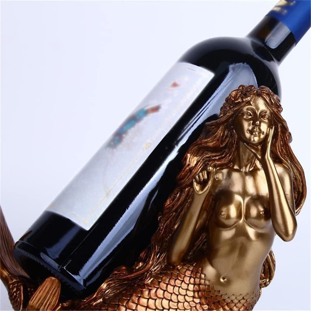 Mermaid Wine Rack Bottle for countertop Tabletop Figurine Kitchen Decoration