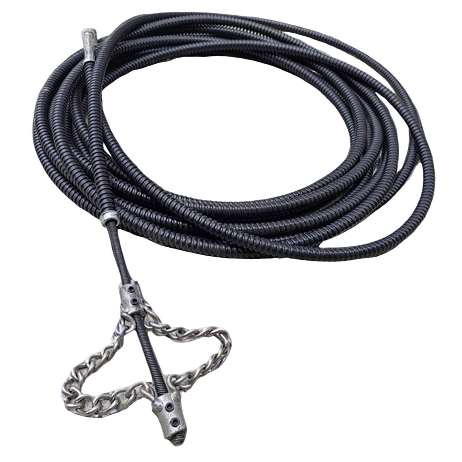 Desatascador Flexible de Tuberías, Taladro Barrena de Metal, Herramienta Manual Resistente para Eliminar Obstrucciones, Ideal para La Limpieza de La C, 7 M