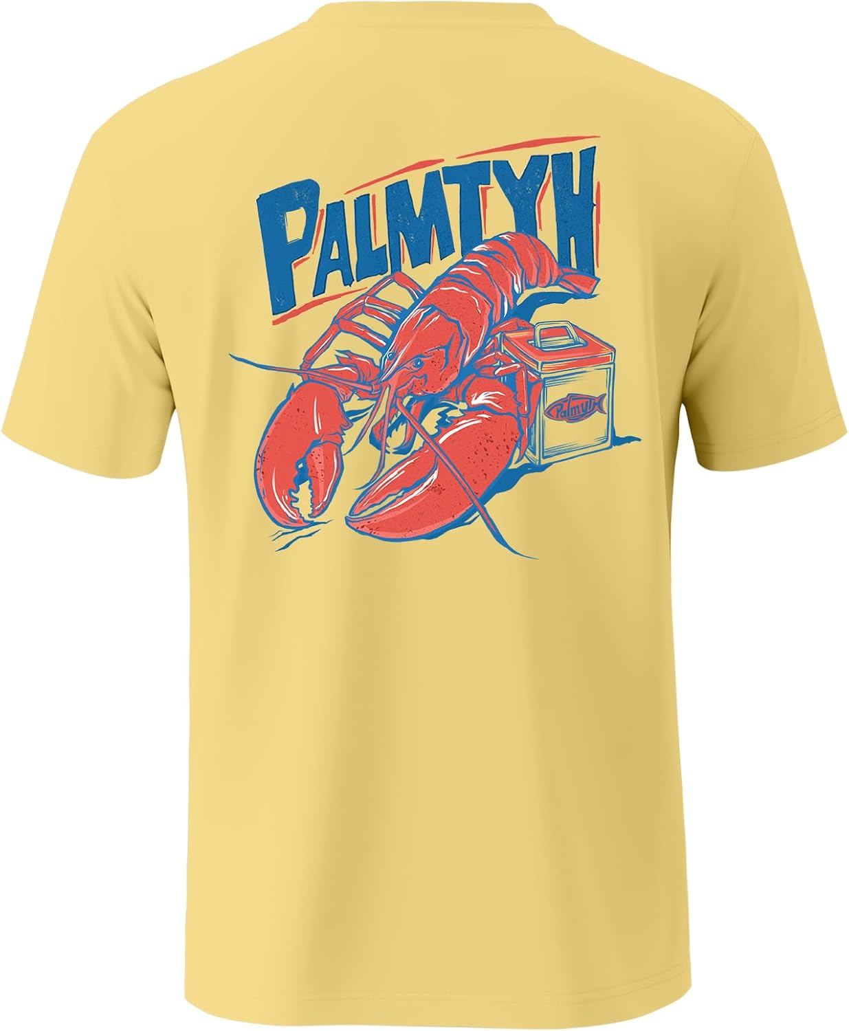 Palmyth Men's Fishing Shirt Short Sleeve T-Shirt Sun Protection UV UPF 50+ Tee