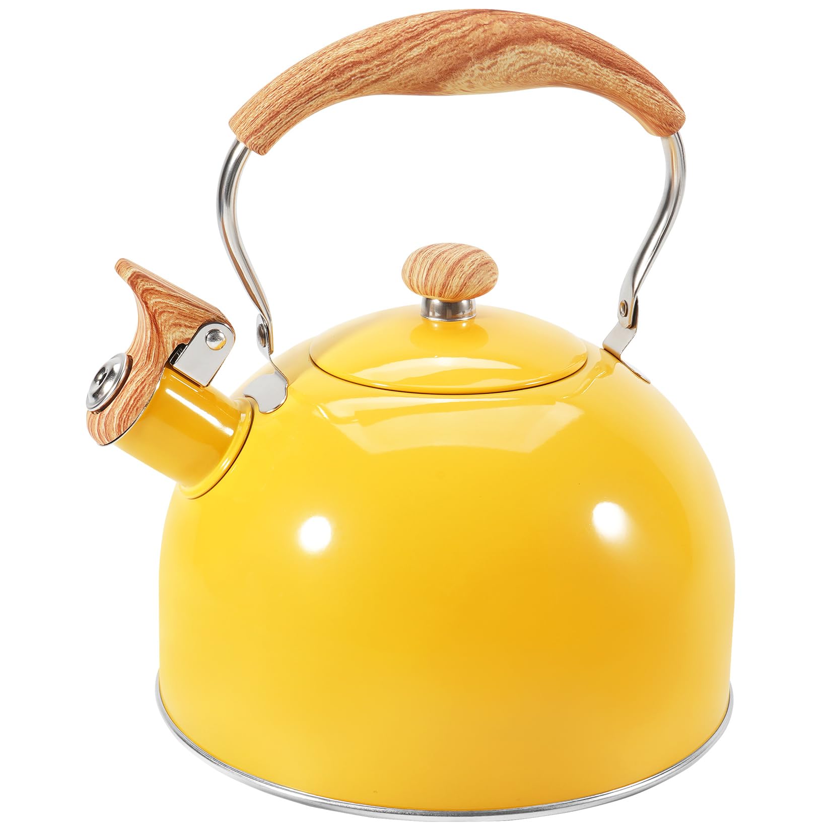 Amazon.com: GGC Whistling Tea Kettle for Stove Top, 85OZ/2.6QT ...