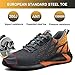 Tenis de Seguridad 46 Mujer Hombre Zapatillas de Trabajo Zapatos con Puntera de Acero Deportivo Comodas Sneakers de Industria y Construcción para Verano Naranja 226 Imagen de Tenis de Seguridad 46 Mujer Hombre Zapatillas de Trabajo Zapatos con Puntera de Acero Deportivo Comodas Sneakers de Industria y Construcción para Verano Naranja 226