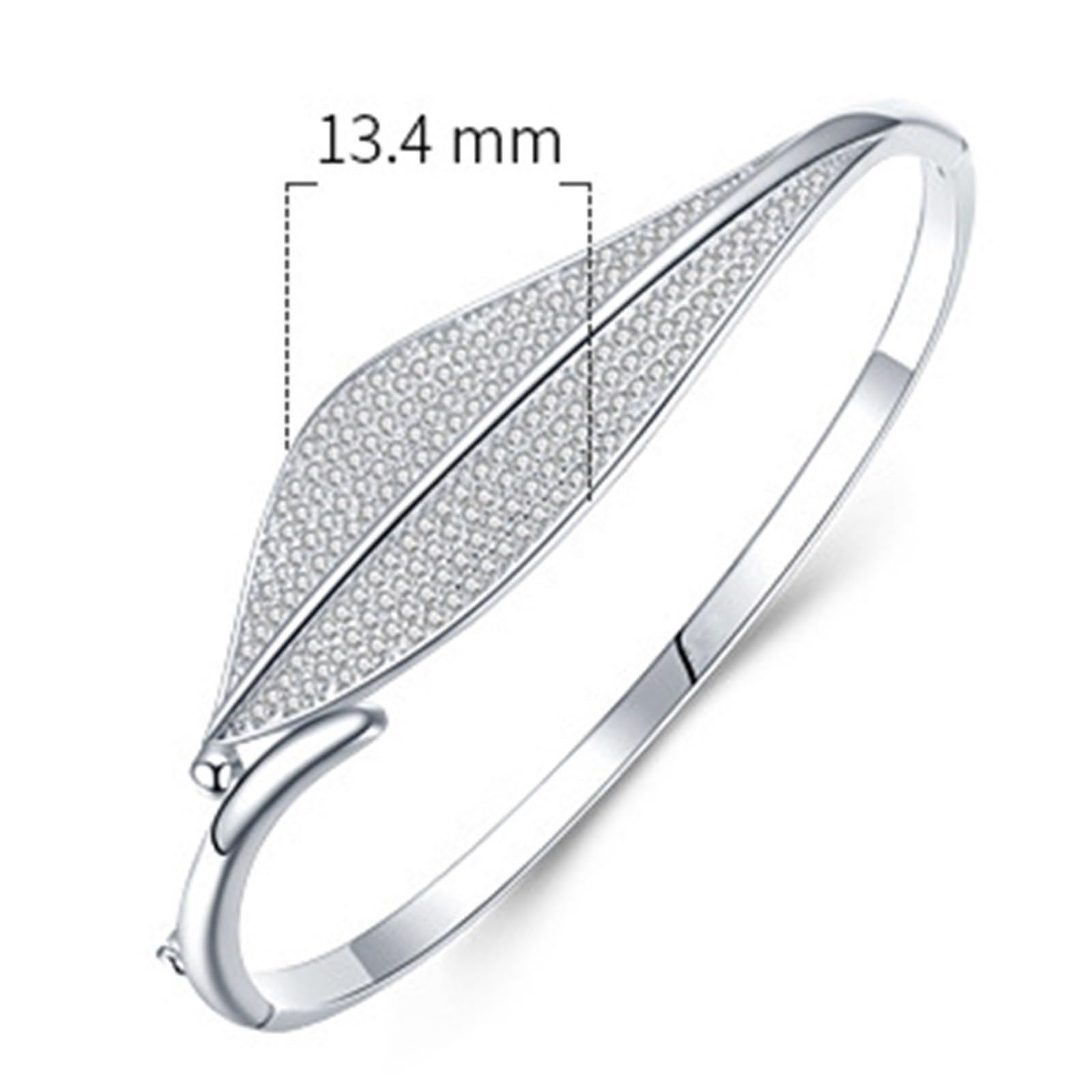 Liść łańcuszek na rękę do wisiorka z moissanitem, bransoletka damska złota dla Ciebie, 9K/14K/18K białe złoto/platyna 950