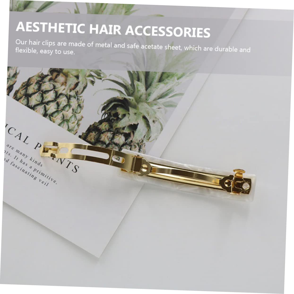 minkissy 12piezas Para Cabello De Acetato y Accesorios Para Mujeres Cabello Grueso y Fino Clips Para Maquillaje y Estilo Aleatorios